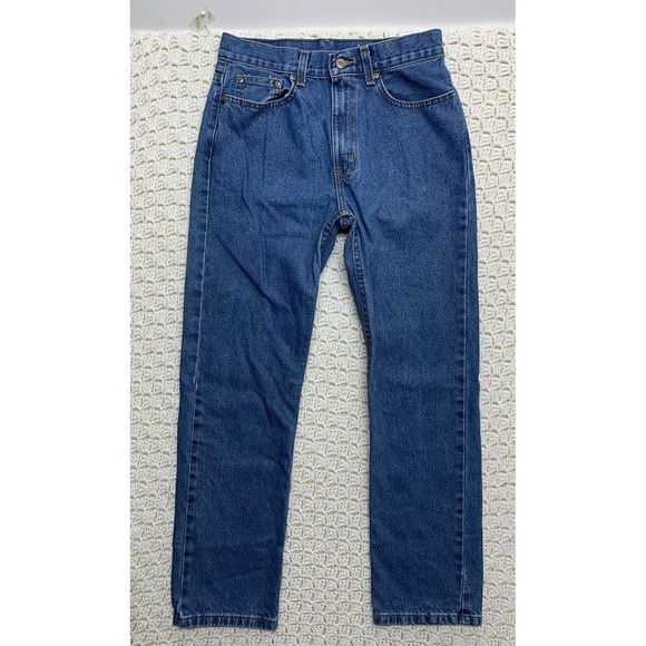 George Men's Jeans 29x30 Straight Leg Blue Denim Medium Wash 100%Cotton RN#52469 - Picture 1 of 9